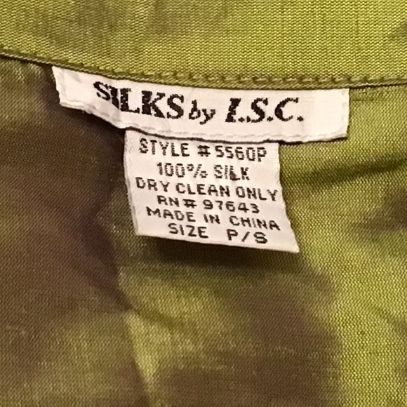 Vintage 90s Pant Suit - Silk Olive Green - Picture 12 of 12